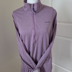 Merrell Women's Purple Quarter-Zip Top